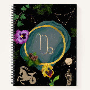 Capricorn Zodiac Journal Notizbuch