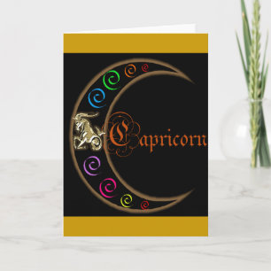 Capricorn Zodiac Moon Karte