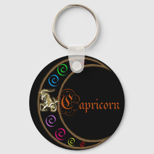 Capricorn Zodiac Moon Schlüsselanhänger