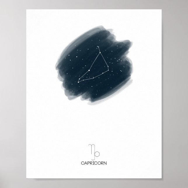 Capricorn Zodiac Poster (Vorne)