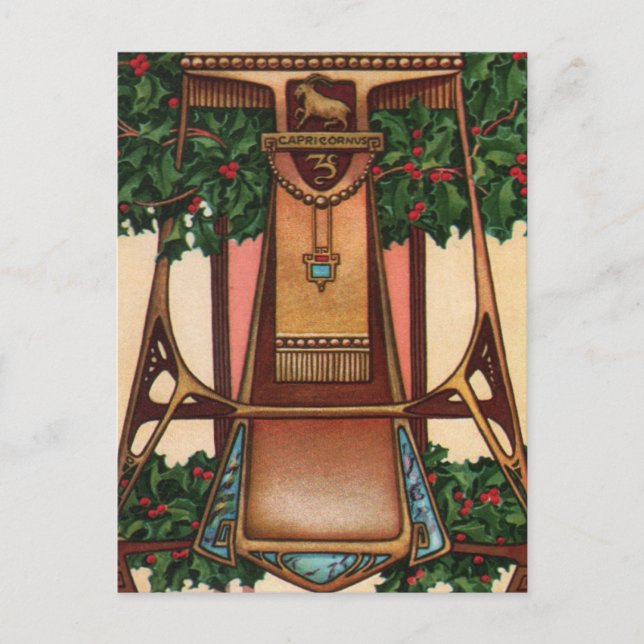 Capricorn Zodiac Postkarte (Vorderseite)