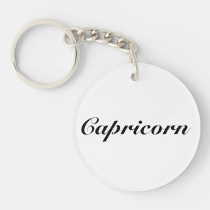 Capricorn Zodiac Sign Astrologie elegant klassisch Schlüsselanhänger