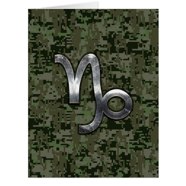 Capricorn Zodiac Sign auf Woodland Digital Camoufl (Vorderseite)