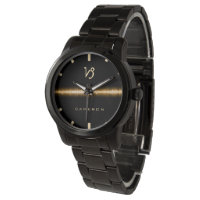 Capricorn Zodiac Sign Cool Gold Light Line Name