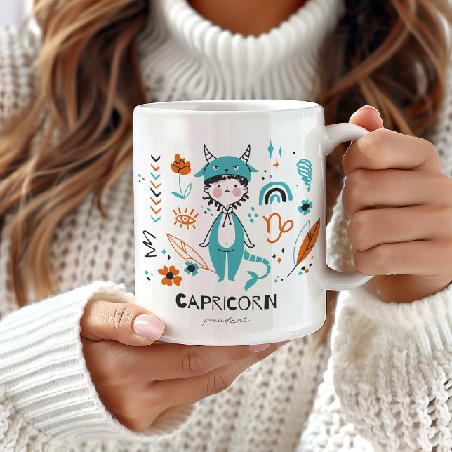 Capricorn Zodiac Signature Tasse, Niedlich Kaffeetasse (Von Creator hochgeladen)