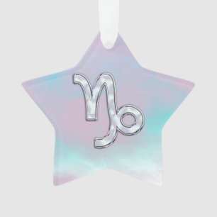 Capricorn Zodiac signe sur Mère style perle
