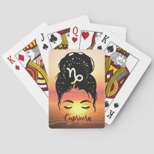 Capricorn Zodiac Spielkarten