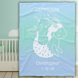 Capricorn Zodiac Star Name Birthdate Blue Baby Fleecedecke