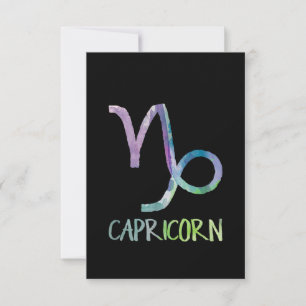 Capricorn Zodiac Symbol Astrologie Sea Goat Gesche Dankeskarte