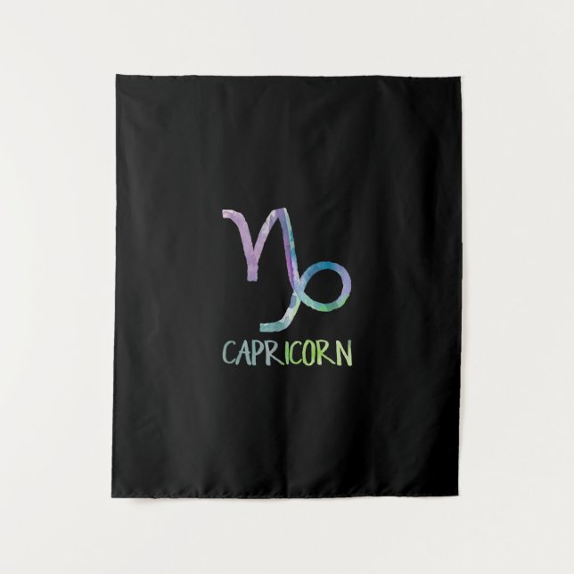 Capricorn Zodiac Symbol Astrologie Sea Goat Gesche Wandteppich (Vorderseite)