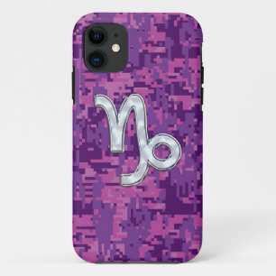 Capricorn Zodiac Symbol auf rosa Camouflage Case-Mate iPhone Hülle