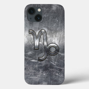 Capricorn Zodiac Symbol Industrial Style iPhone 13 Hülle