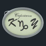 Capricorn Zodiac Symbol Standard von K Yoncich Ovale Gürtelschnalle<br><div class="desc">Kapricorn Zodiac Symbol Standard Gürtelschnalle. Bilder Copyright (C) Kenneth Kenji Yoncich. Alle Rechte vorbehalten.</div>