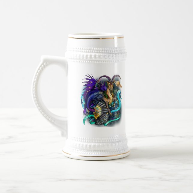 Capricorn-Zodiac-Zeichen Bierglas (Links)