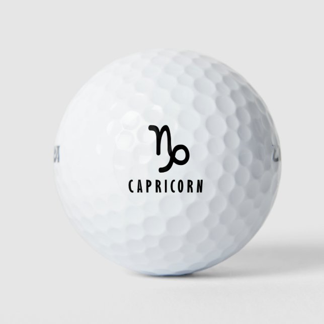 Capricorn-Zodiac-Zeichen Golfball (Vorderseite)