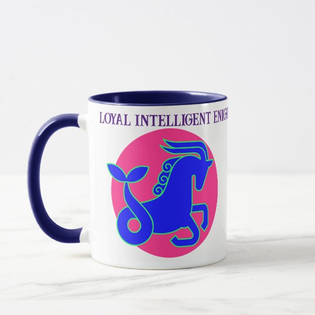 Capricorn Zodiac-Zeichen Personalisiert Tasse (Links)