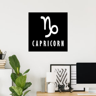 Capricorn-Zodiac-Zeichen Poster