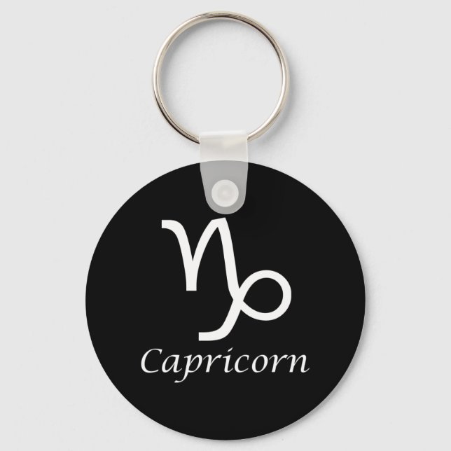 "Capricorn" Zodiac-Zeichen Schlüsselanhänger (Vorderseite)