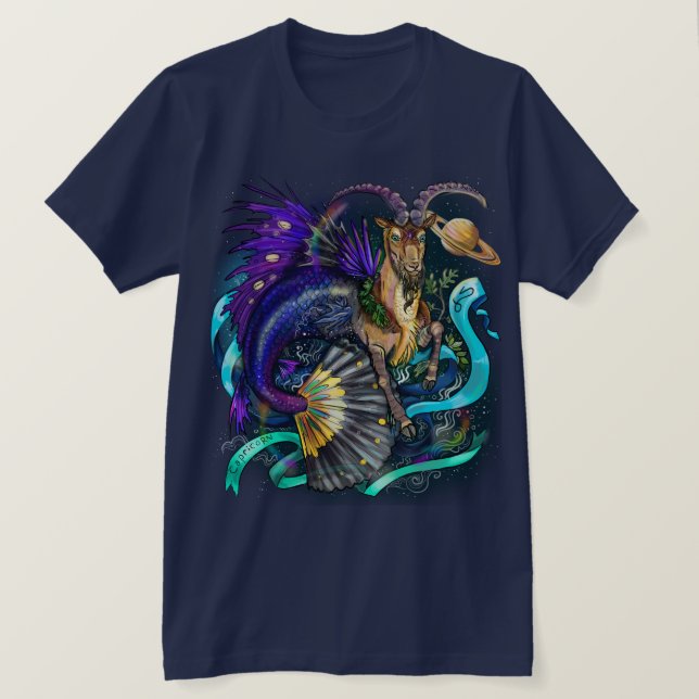 Capricorn-Zodiac-Zeichen T-Shirt (Design vorne)