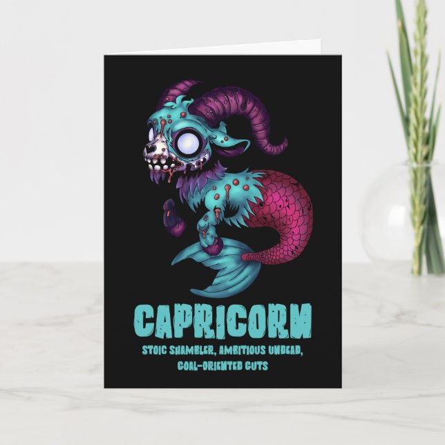 Capricorn Zombie Karte (Vorderseite)