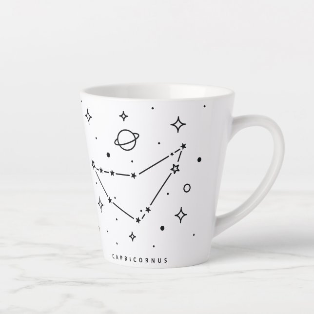 Capricorne Abstraite Constellation de café Mug (Droite)