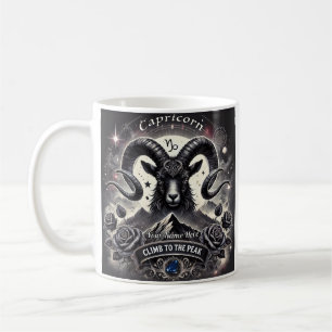 Capricorne "Grimper au pic" Zodiac Mug
