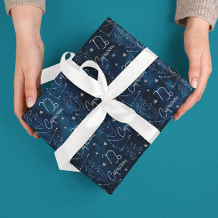 Capricorne Papier papier à écrêtage Plat Set de 3