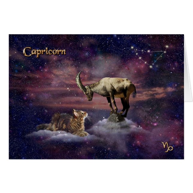 Capricorne pour Amoureux de les chats (Devant horizontal)