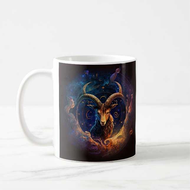 Capricorne Zodiac Coffee Mug (Gauche)