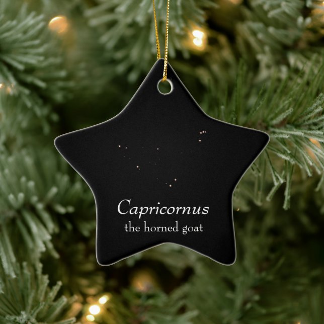 Capricornus Constellation Keramik Ornament (Baum)