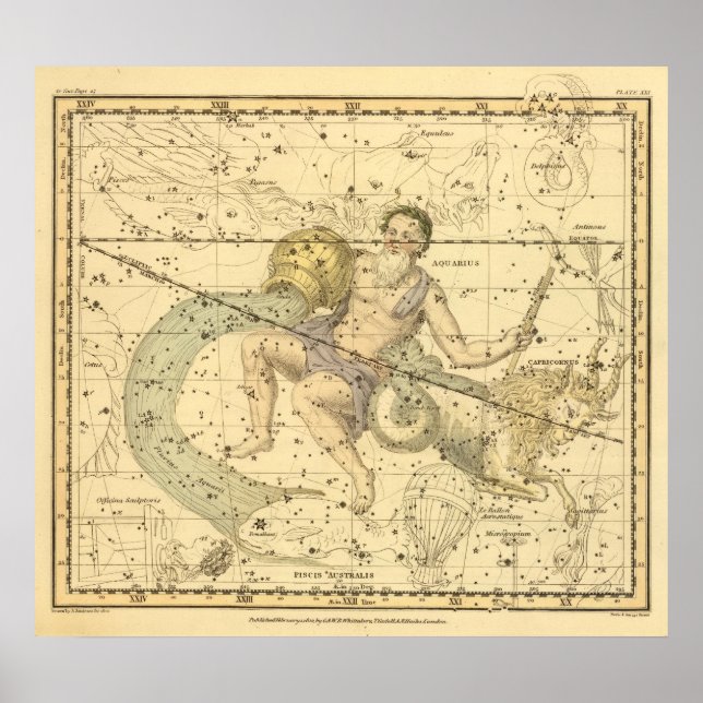 Capricornus und Aquarius Poster (Vorne)