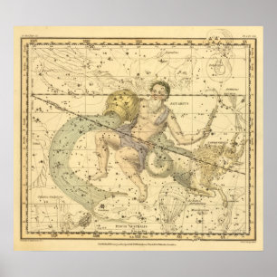 Capricornus und Wassermann Poster