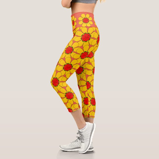 Capris - Gelbe Blumen (Links)