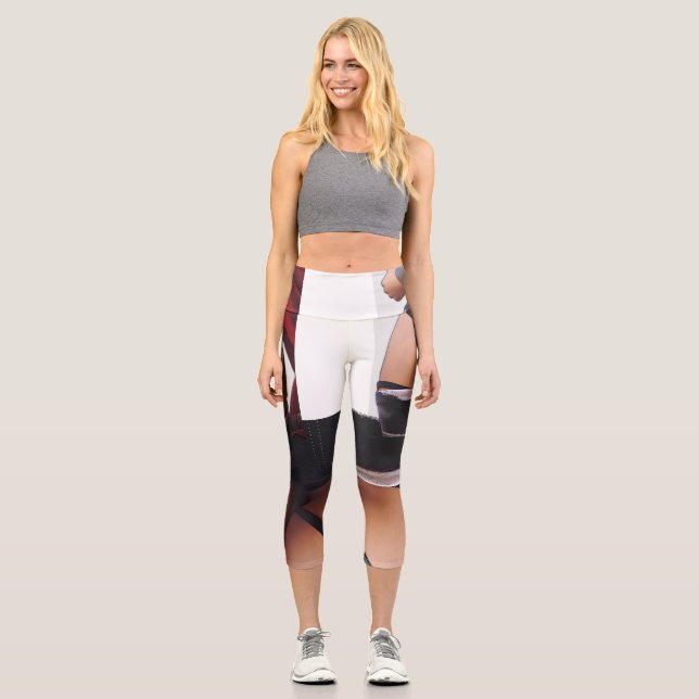 Capris Gym Leggings à taille élevée pour femme (Recto)