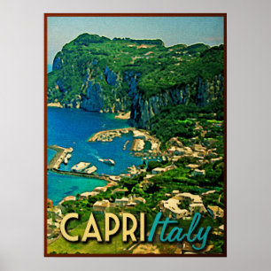Capris Italien Vintage Reise Poster