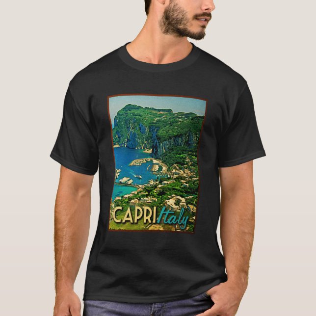 Capris Italy Vintage Travel T-Shirt (Vorderseite)