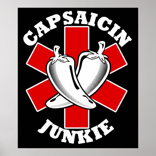 Capsaicin Junkie 24,95 $ Poster d'art (Devant)