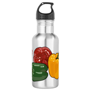 Capsicum-Cartoon-Abbildung Edelstahlflasche