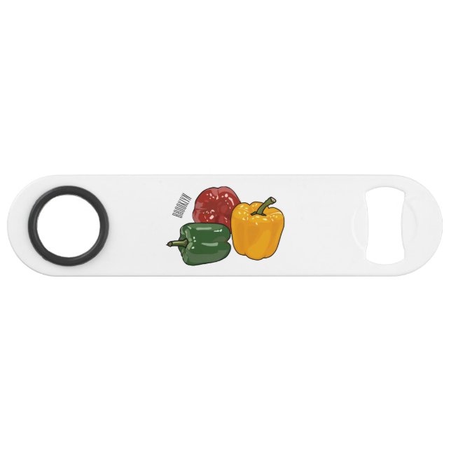 Capsicum-Cartoon-Abbildung Speed Flaschenöffner (Vorderseite (Horizontal))
