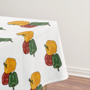 Capsicum-Cartoon-Abbildung Tischdecke