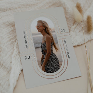 Capsule temps   Moderne Faire-part de graduation F