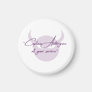 Capt Eggplant Magnet