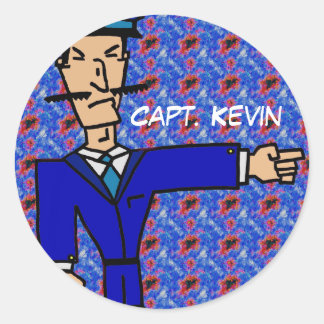 Capt Kevin Runder Aufkleber