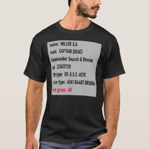 Capt Miller crew IDVitals T-Shirt
