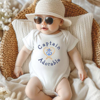 Captain Adorable Niedlich Nautical Baby