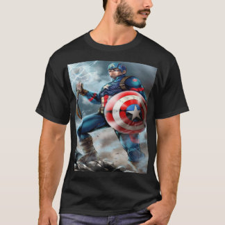 Captain America – Lightning Shield of Freedom T-Shirt