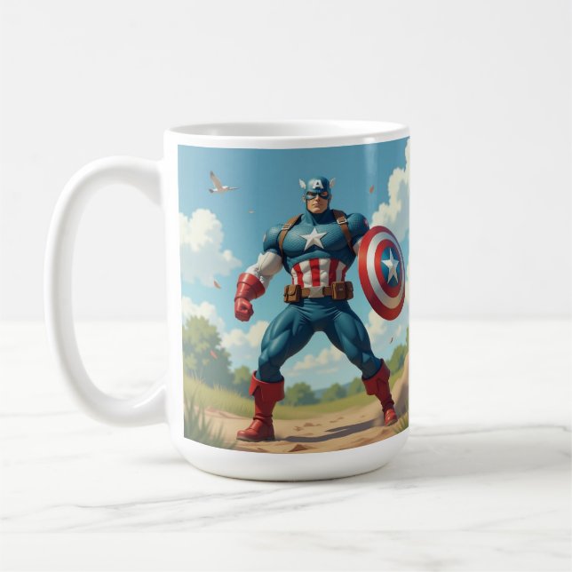captain american Mug Kaffeetasse (Links)