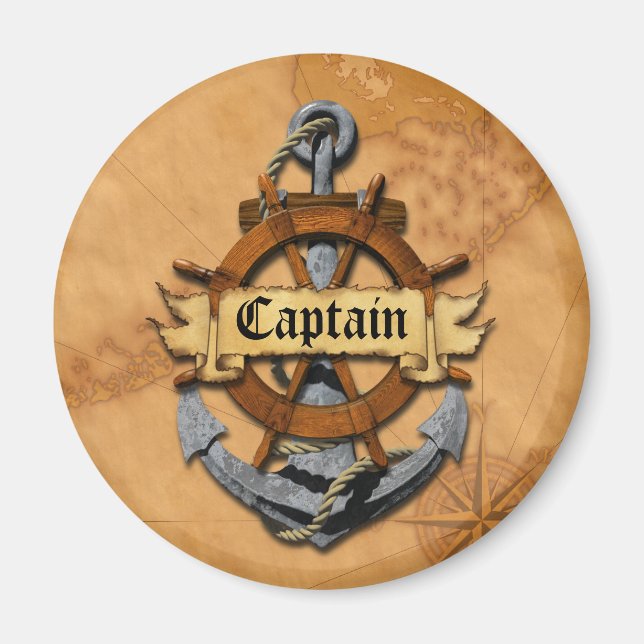 Captain Anchor and Wheel Magnet (Vorne)