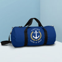 Captain Anchor Boat Name Gold Laurel Navy Gym
