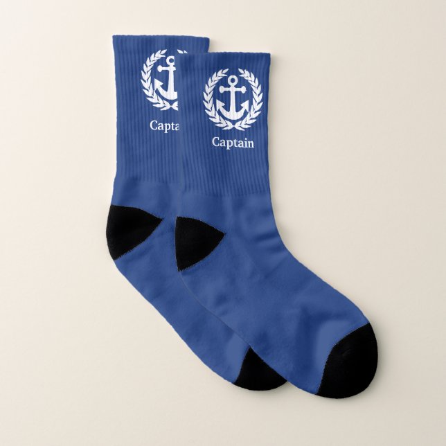 Captain and boats anchor socken (Paar)